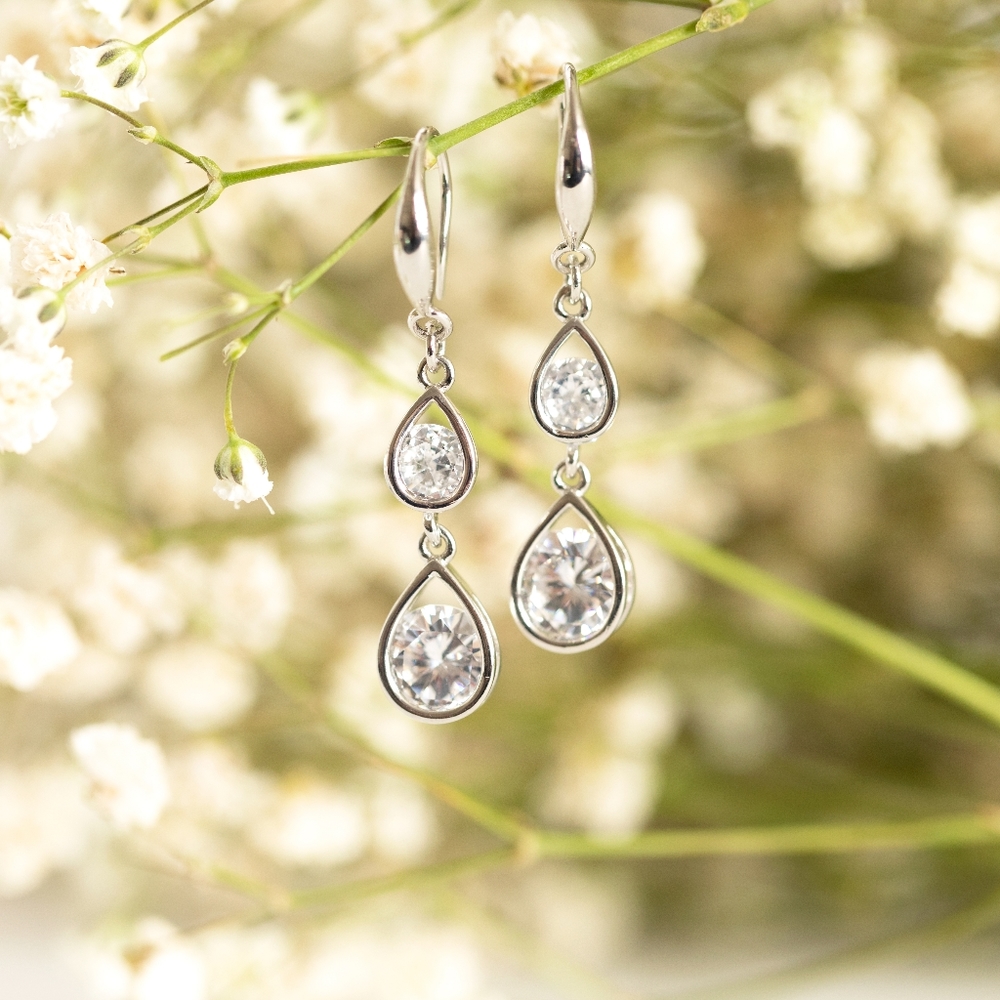 Tear Drop Earrings (S925) - Only 1 left! - Picture 3 of 6